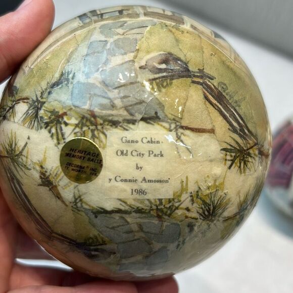 Vtg Old City Park Dallas Tx Ornaments Heritage Memory Balls Set 1980-84, 86 Chri - Picture 9 of 11